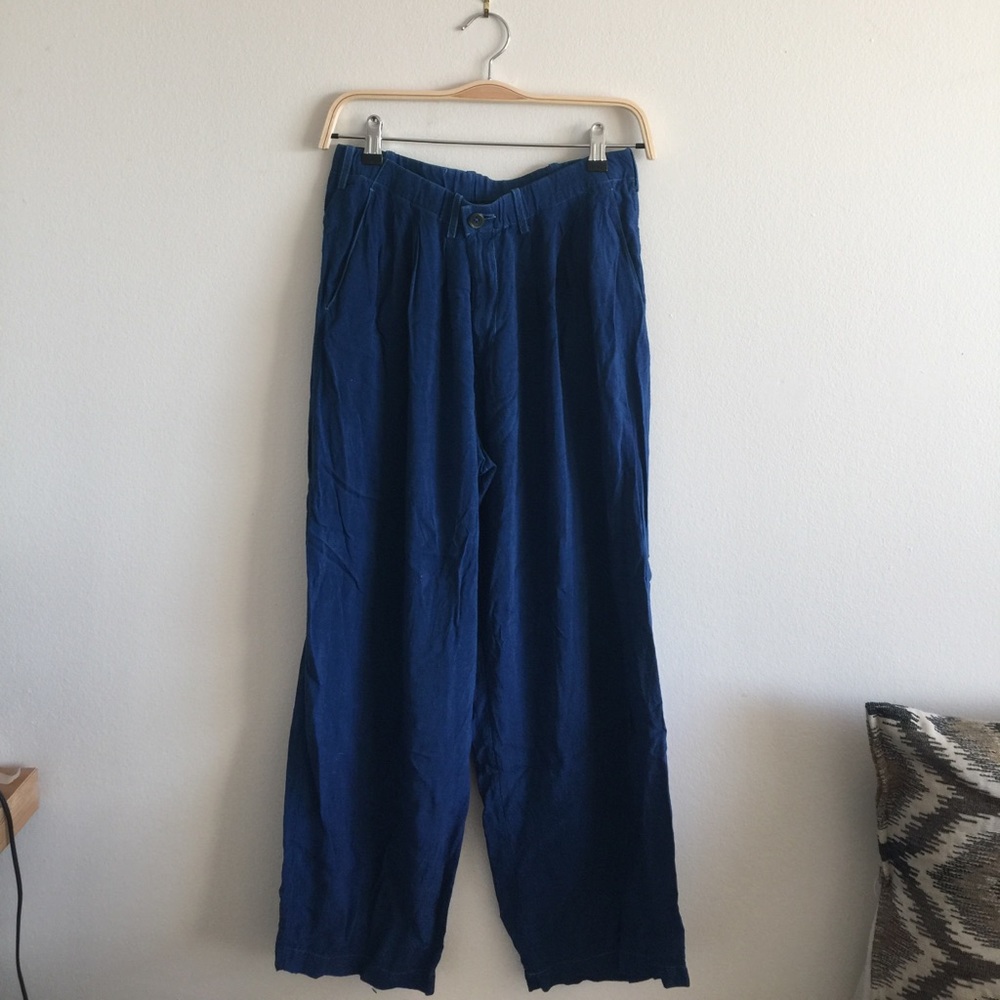 Blue Blue Japan - wide leg indigo pants - size 2