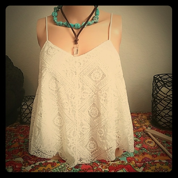 Cream lace cami - Picture 1 of 1