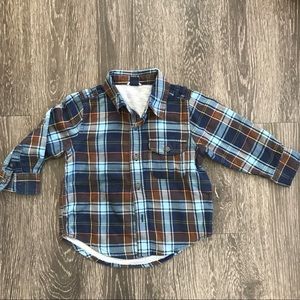 🍂BOYS BABY GAP 2t WARM FLANNEL 🍂