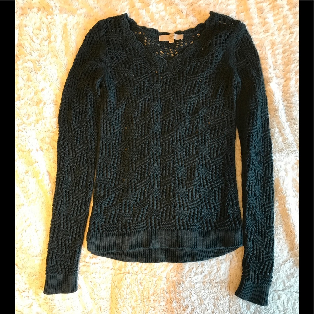 Ann Taylor Loft dark green sweater.