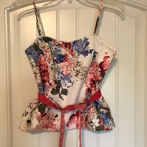 Floral bustier