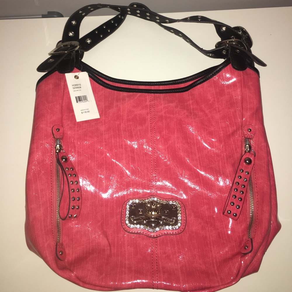Kathy Van Zeeland faux leather tote