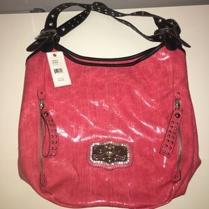 Kathy Van Zeeland faux leather tote