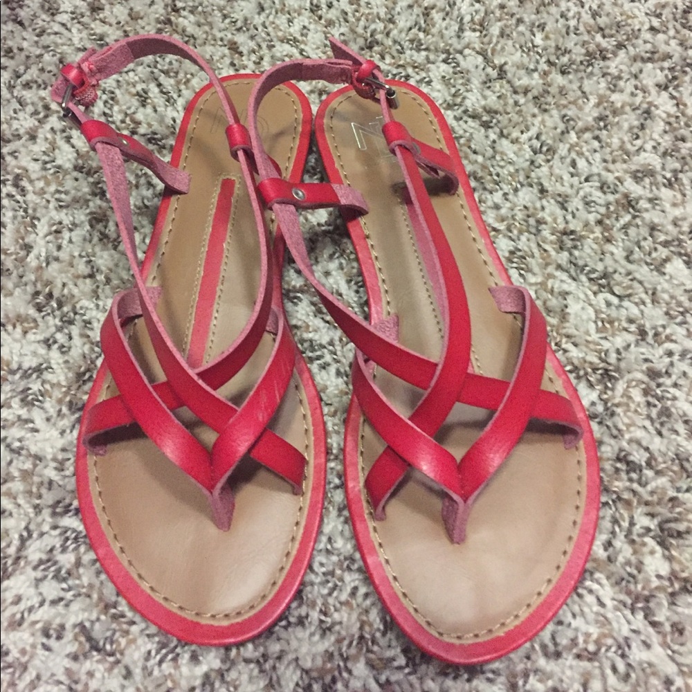 Red sandals