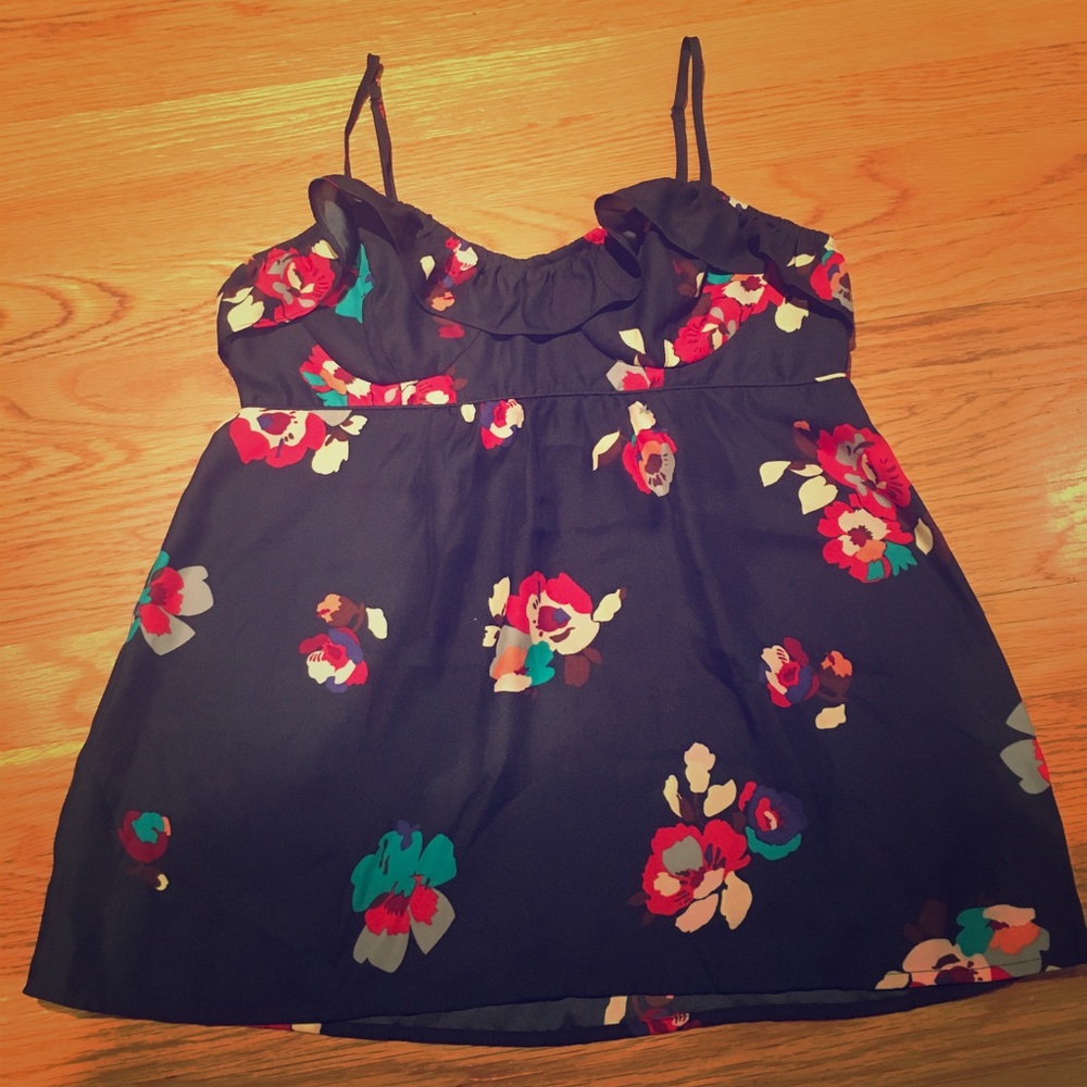 American Eagle Sm Navy Tank w/Straps and Bra Cups