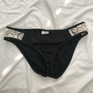 Black lucky brand bikini bottoms