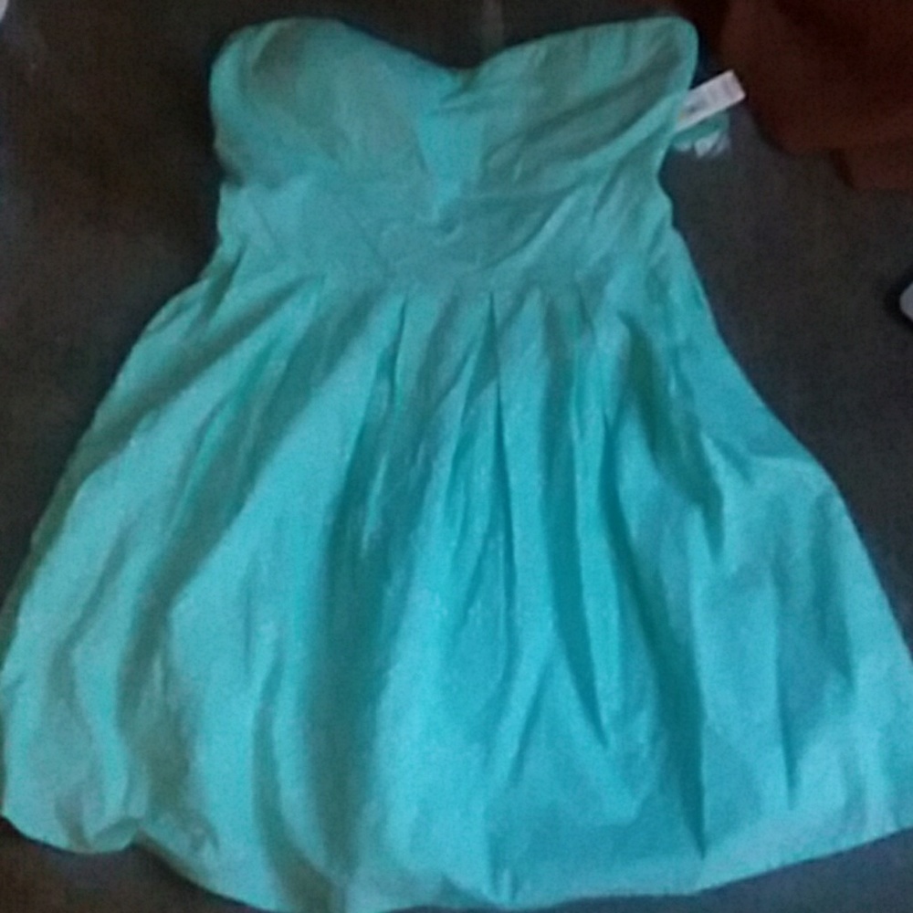 Turquoise Print Dress