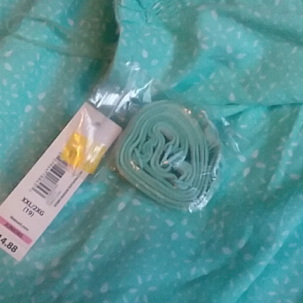 Turquoise Print Dress - Picture 3 of 3
