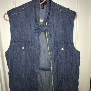 Jean jacket vest