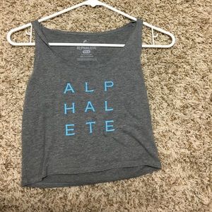 Alphalete Tops - Alphalete crop gray Alphalete Tops - Alphalete crop gray