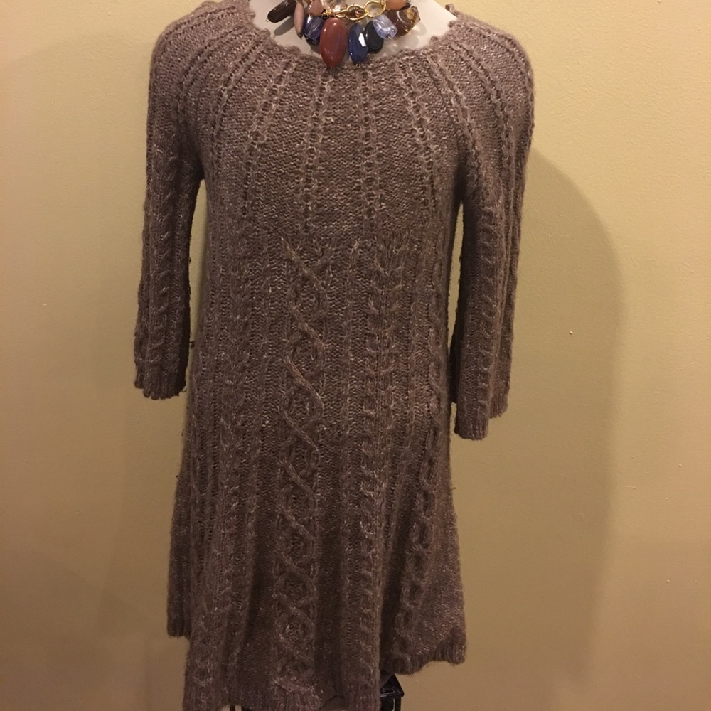 Wool knitted dress