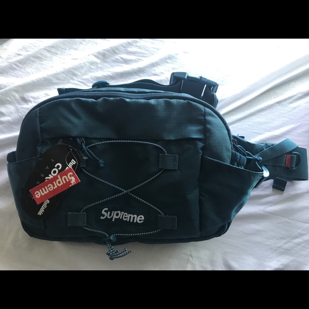 SUPREME TEAL WAIST BAG SS 17 NEW WITH TAGS