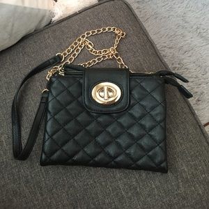 Black and gold Aldo cross body