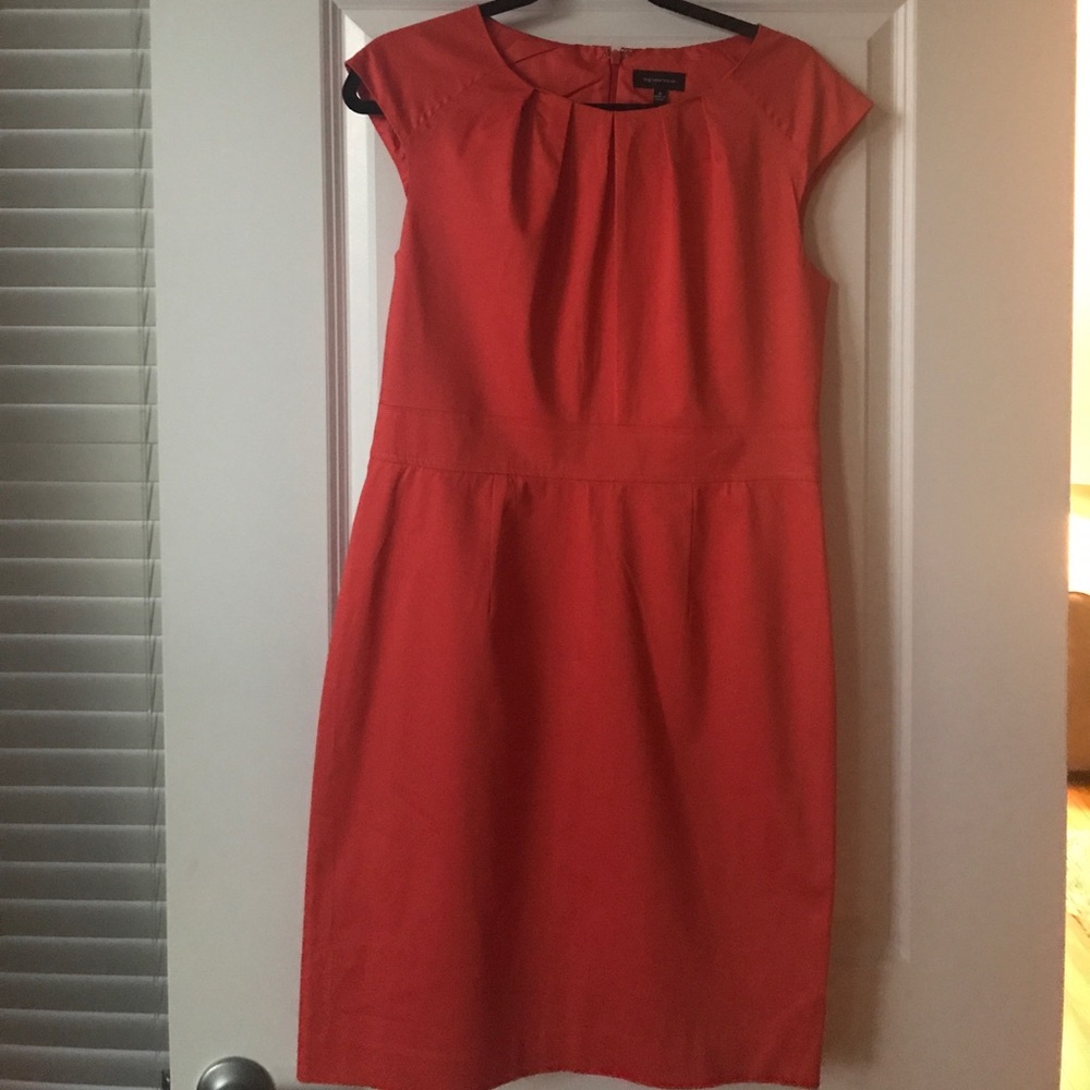 Orange cap sleeve dress - Picture 1 of 3
