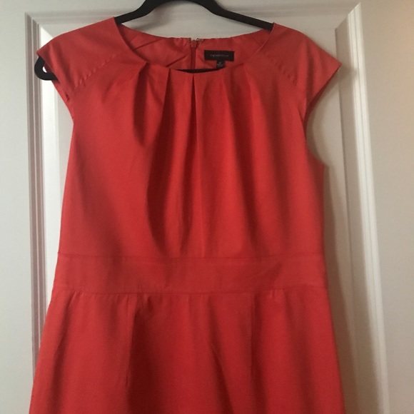 Orange cap sleeve dress - Picture 2 of 3