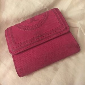 Tory Burch snakeskin wallet