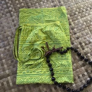 NoaNoa wrap skirt nwot os green/yellow