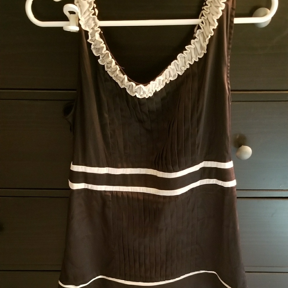 Black and white blouse