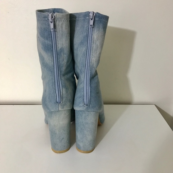 Denim Bootie Heels - Picture 3 of 4