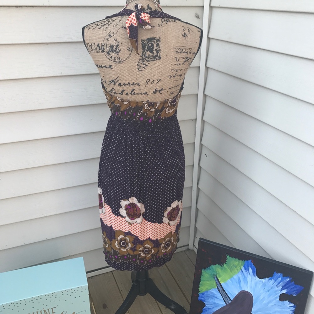 Purple Halter Sundress - Picture 4 of 4