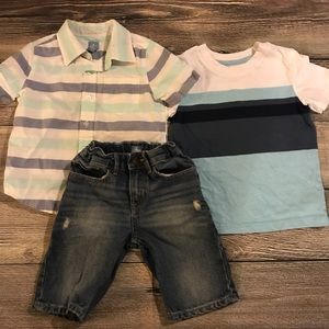 Boys 4T bundle.  Woven and shorts from Gap