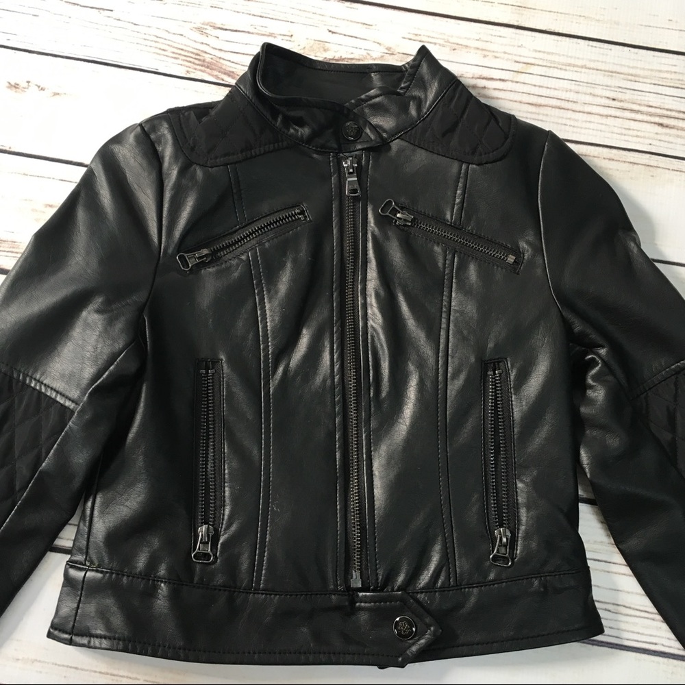 ⚜️JESSICA SIMPSON Vegan Leather Jacket 🖤