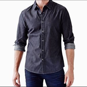 GUESS Men's Essential Denim Chambray Slim-Fit