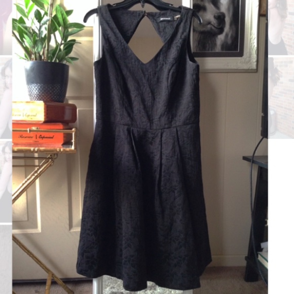 Little Black Cocktail Dress with Open Back