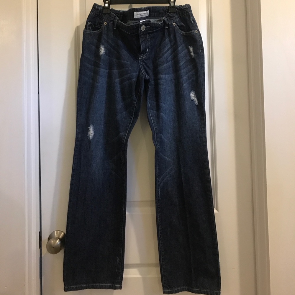 Liz Lange Maternity for Target distressed jeans