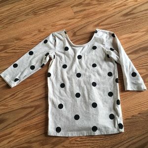 Lil girls top with Polka dots