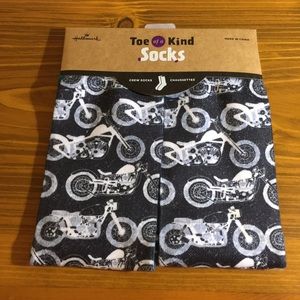 NWT Hallmark motorcycle crew socks Black
