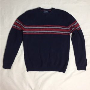 American Eagle navy stripe sweater