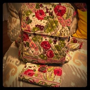 Vera Bradley Backpack & Wallet Set