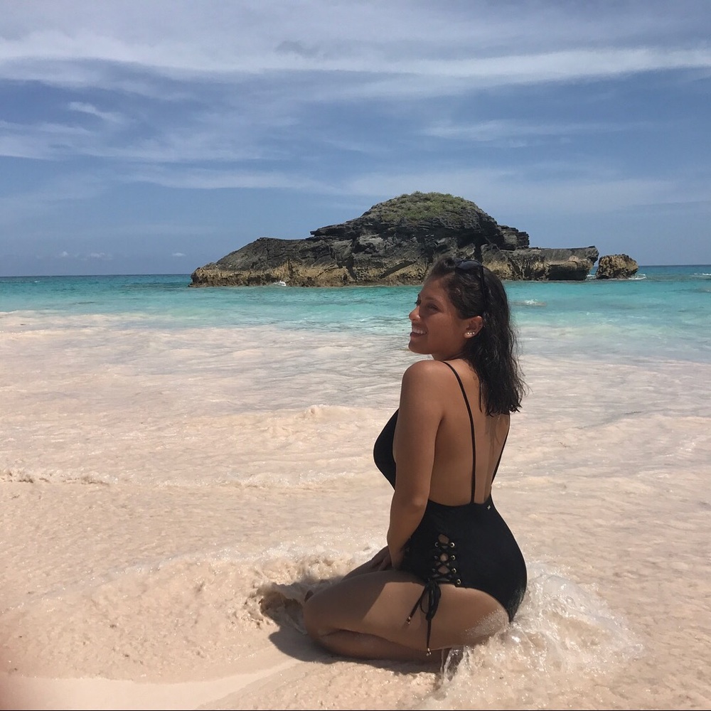 Sexy VS black one piece swimsuit