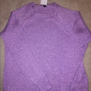 J. Crew Shimmering Purple Sweater