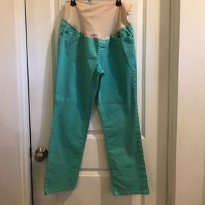 Sea foam green jeans