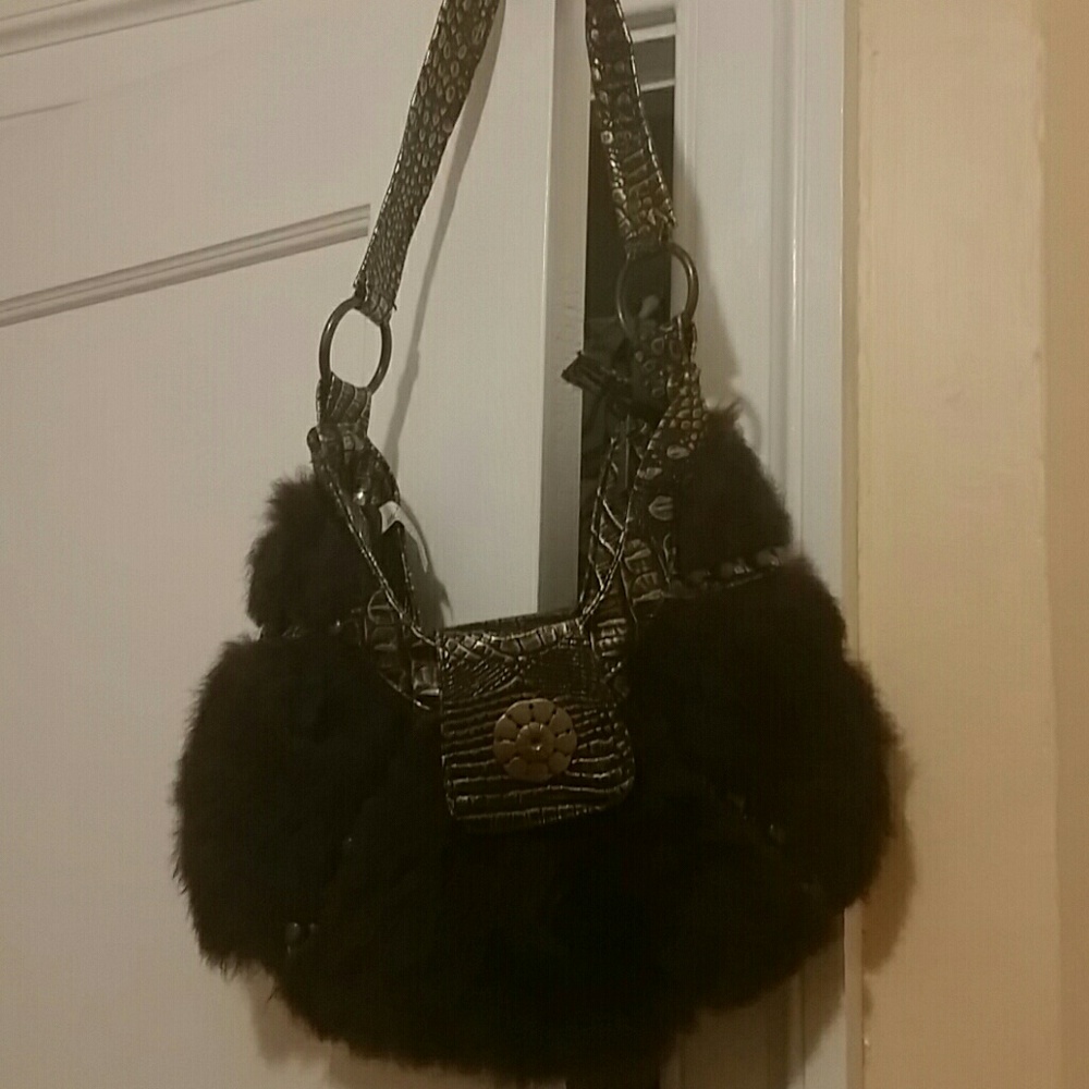 Fur shic party bag