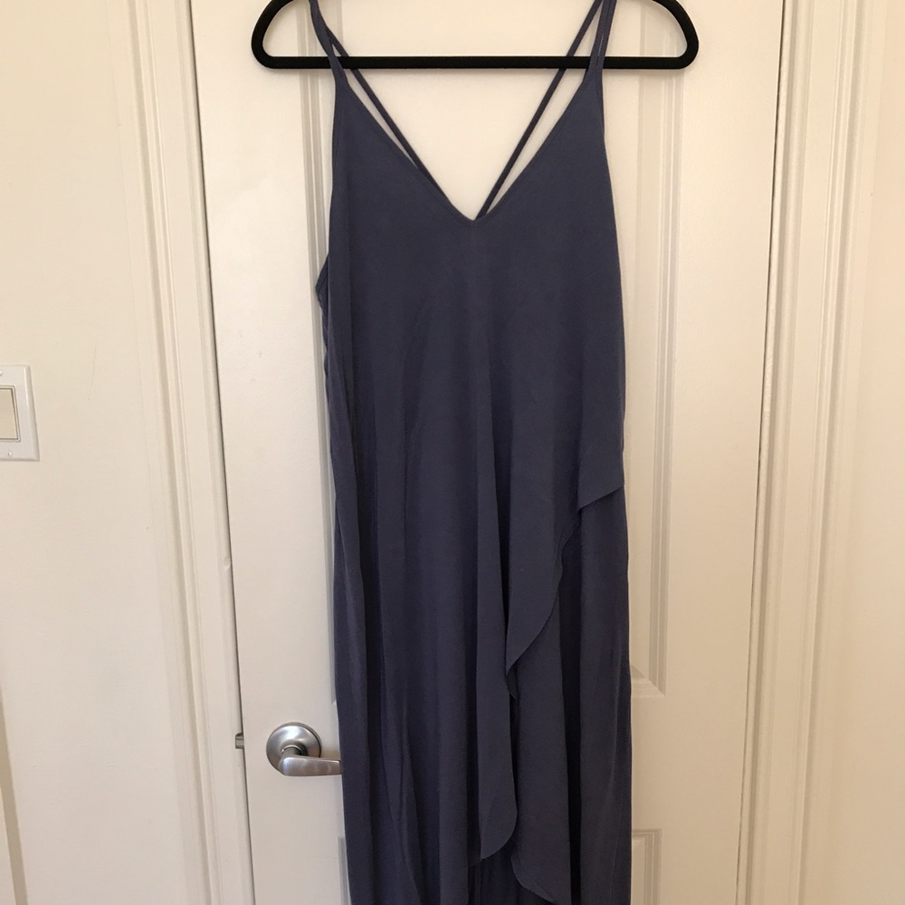Grey Jersey High-Low Maxi