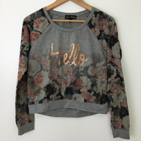 Hello sweatshirt Mason + Mackenzie small juniors - Picture 5 of 7