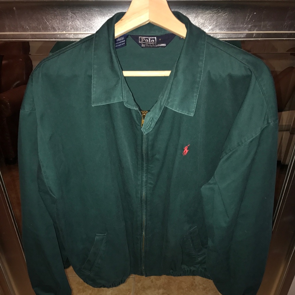 Polo Ralph Lauren Forest Green Canvas Zip Jacket
