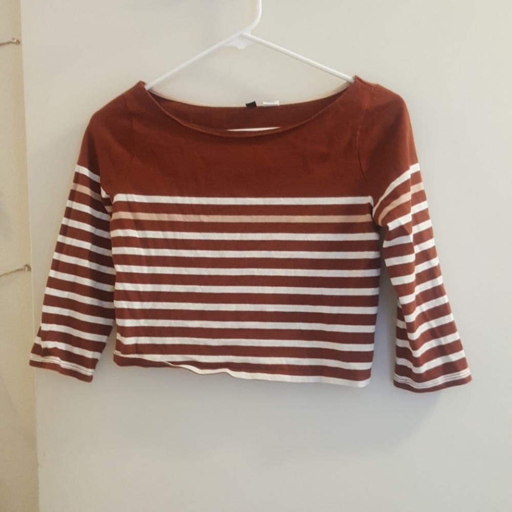 bdg striped crop top