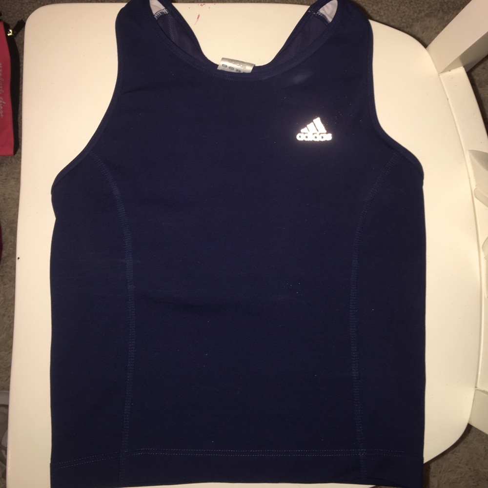 Adidas Cropped Racerback Tank Top