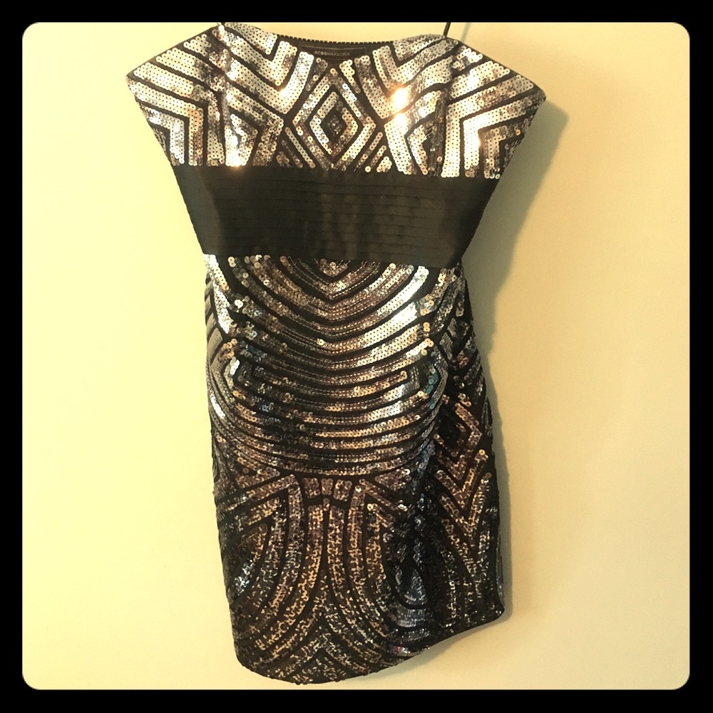 BCBG Max Azria strapless Sequin Dress