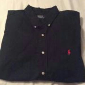 Ralph Lauren button up shirt l/s black