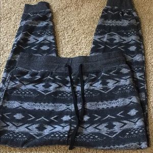 Carbon pants with banded bottoms