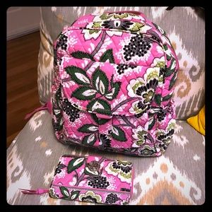 Vera Bradley Backpack & Wallet Set