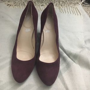Calvin Klein Plum Suede Heels Calvin Klein Plum Suede Heels