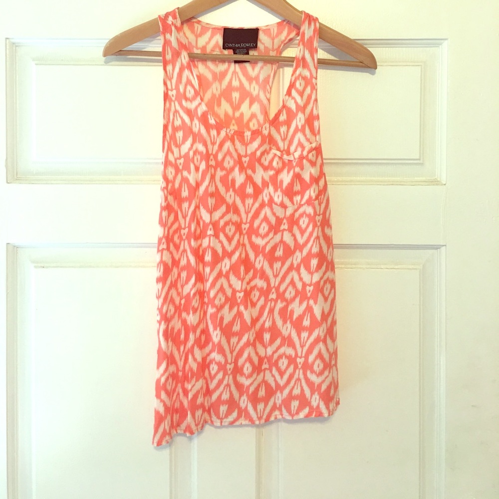 Cynthia Rowley Racer Back Tank