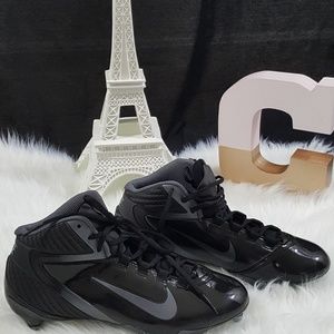 Black and Gray Nike Cleats