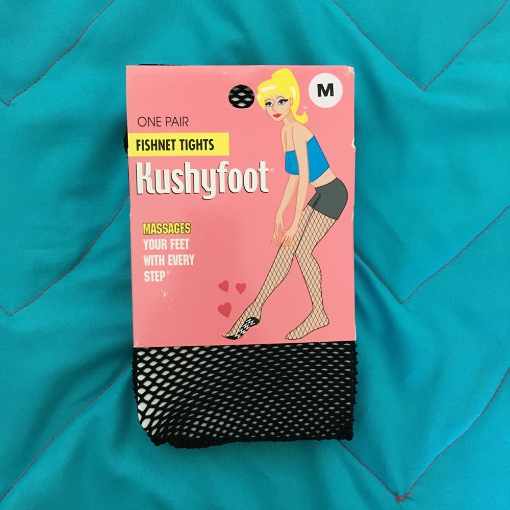Kushyfoot Black Fishnet Tights